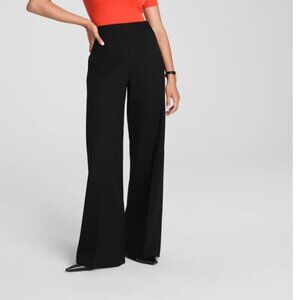 SPANX Black Ponte Wide Leg Pants